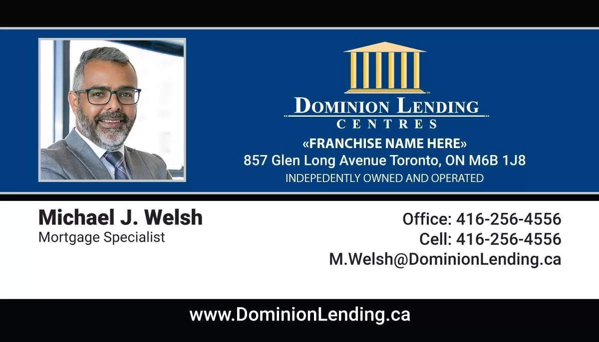 Dominion Lending – 01 business card