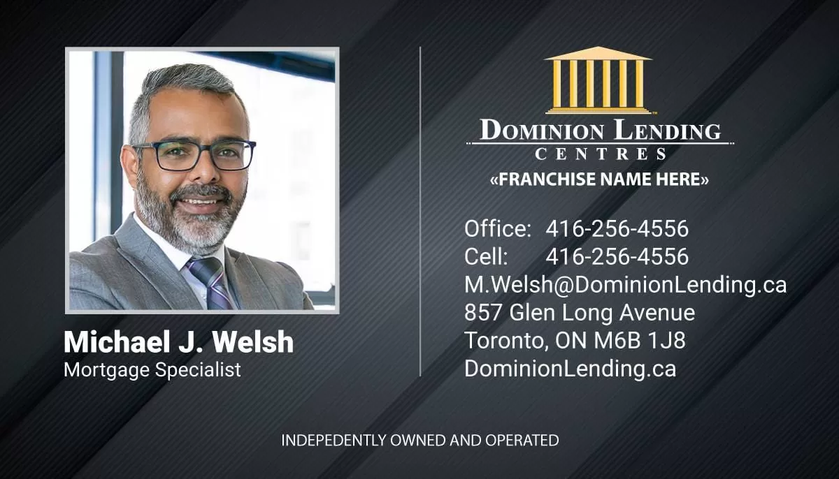 Dominion Lending – 12 business card