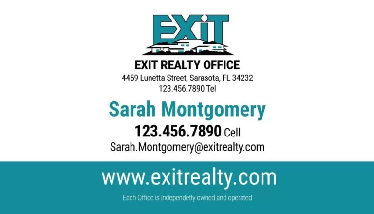 Exit Realty – 01 business card