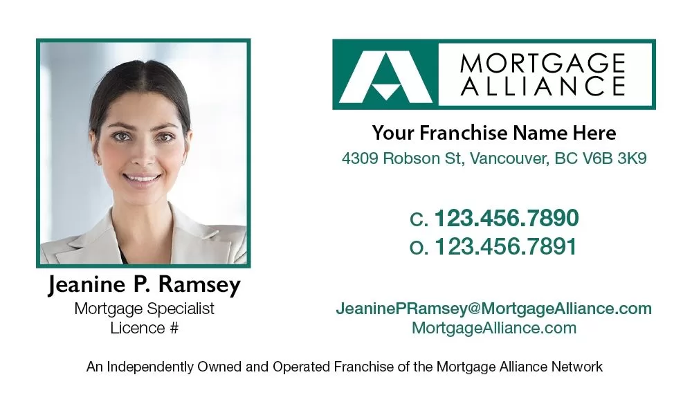 Mortgage Alliance – 08 business card