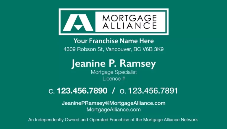 Mortgage Alliance – 15 business card