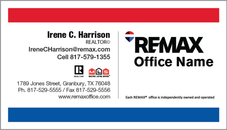 Remax – 01 business card