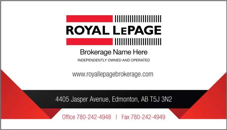 Royal LePage – 19 business card